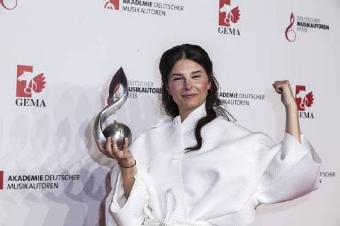 Preisträgerin Sängerin Balbina Jagielska bei der 10. Verleihung des Musikautorenpreises am 16.03.2018 in Berlin
