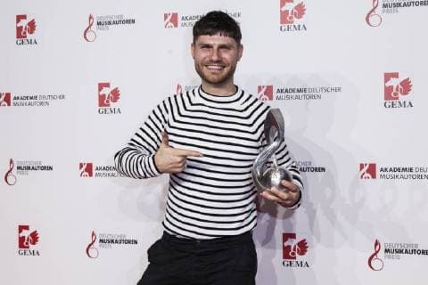 Produzent und Preisträger Nicolas Rebscher bei der 10. Verleihung des Musikautorenpreises am 16.03.2018 in Berlin