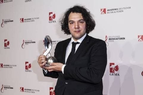 Komponist und Preisträger Enis Rotthoff bei der 10. Verleihung des Musikautorenpreises am 16.03.2018 in Berlin
