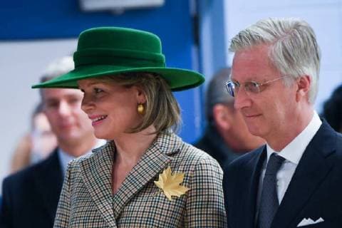 King Philippe - Filip of Belgium and Queen Mathilde of Belgium pictured during a visit to a project of the Montreal Canadiens Children s Foundation on the fifth day of a state visit of the Belgian Royals to Canada in Montreal, Canada, Friday 16 March 2018.  POOLxBENOITxDOPPAGNEx xFREDERICxSIERAKOWSKI 05314330