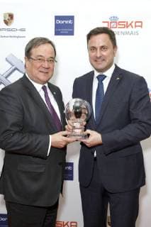 Armin Laschet und Xavier Bettel bei der 13. Verleihung der Steiger Awards in der Alten Kaue der Zeche Hansemann. Dortmund, 17.03.2018
