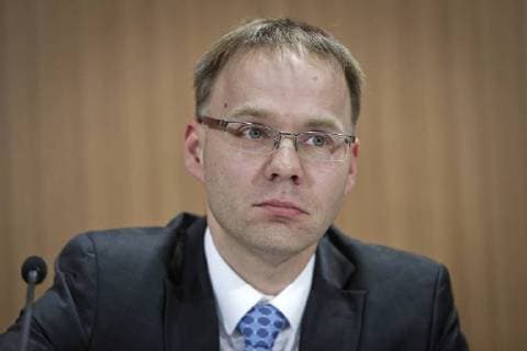 19.03.2018, Berlin, Deutschland - Pressekonferenz der Partei Alternative fuer Deutschland, AfD zum Thema Syrienreise von AfD-Politikern. Foto: Dr. Christian Blex, Lehrer, Politiker der Partei Alternative fuer Deutschland, AfD und Mitglied des Landtags von Nordrhein-Westfalen.
