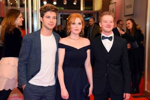Deutscher Hörfilmpreis - Verleihung in Berlin Jascha Rust, Jonas Rausch mit Freundin Alina Reichert Deutscher Hoerfilmpreis 2018 im Kino International in Berlin am 20.03.2018