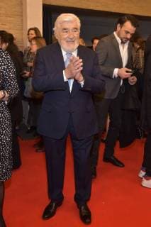 Mario Adorf, Tobias Render (Bild am Sonntag ) beim 16. Deutschen Hoerfilmpreis im Kino International in Berlin am 20.03.2018