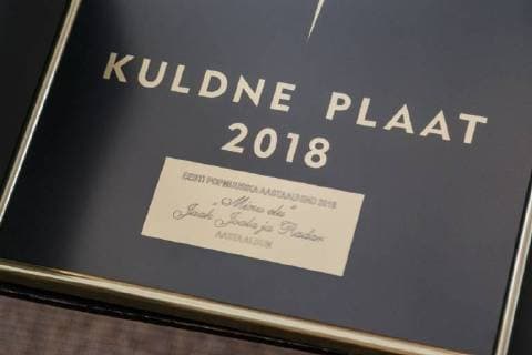 20.03.2018, Tallinn Kadrioru lossis toimus auhinnatseremoonia Kuldne Plaat 2018, kus tunnustati Eesti edukamaid muusikailma tegijaid. The Estonian Music Awards are the annual Estonian pop music awards. The awards began in 1998, when the Estonian Association of the Phonogram Producers first awarded the Golden Record (Estonian: Kuldne Plaat) to the most successful artists. Foto: Konstantin Sednev Eesti Meedia Tallinn Harjumaa Estonia  Copyright: xKonstantinxSednevx