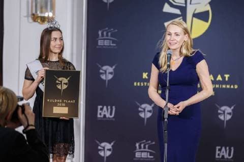 20.03.2018, Tallinn Kadrioru lossis toimus auhinnatseremoonia Kuldne Plaat 2018, kus tunnustati Eesti edukamaid muusikailma tegijaid. The Estonian Music Awards are the annual Estonian pop music awards. The awards began in 1998, when the Estonian Association of the Phonogram Producers first awarded the Golden Record (Estonian: Kuldne Plaat) to the most successful artists. Foto: Konstantin Sednev Eesti Meedia Tallinn Harjumaa Estonia  Copyright: xKonstantinxSednevx