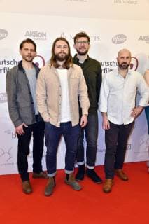 Mighty Oaks bei der Verleihung des 16. Deutschen Hörfilmpreises 2018 im Kino International. Berlin, 20.03.2018