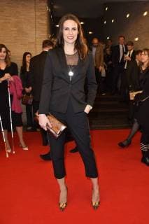 Katrin Wrobel bei der Verleihung des 16. Deutschen Hörfilmpreises 2018 im Kino International. Berlin, 20.03.2018