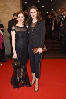 Kristin Meyer und Katrin Wrobel bei der Verleihung des 16. Deutschen Hörfilmpreises 2018 im Kino International. Berlin, 20.03.2018