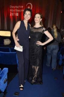 Julia Bremermann und Kristin Meyer bei der Verleihung des 16. Deutschen Hörfilmpreises 2018 im Kino International. Berlin, 20.03.2018