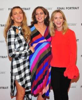 NEW YORK, NY - March 22: Blake Lively, Felicity Blunt, Emily Blunt attend the Final Portrait New York screening at Guggenheim Museum on March 22, 2018 in New York City. Copyright: xJohnxPalmerx