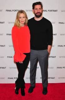 NEW YORK, NY - March 22: Emily Blunt, John Krasinski attend the Final Portrait New York screening at Guggenheim Museum on March 22, 2018 in New York City. Copyright: xJohnxPalmerx