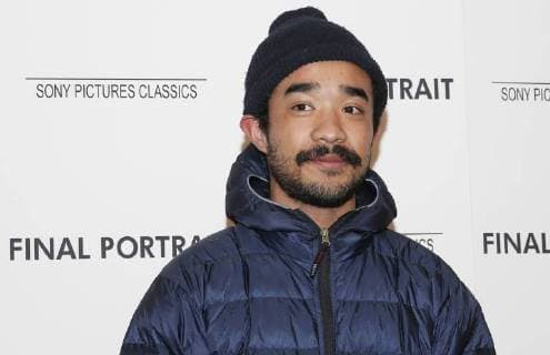 Lucien Smith arrives on the red carpet at the Final Portrait New York Screening at the Guggenheim Museum on March 22, 2018 in New York City.  NYP20180322158 JOHNxANGELILLO