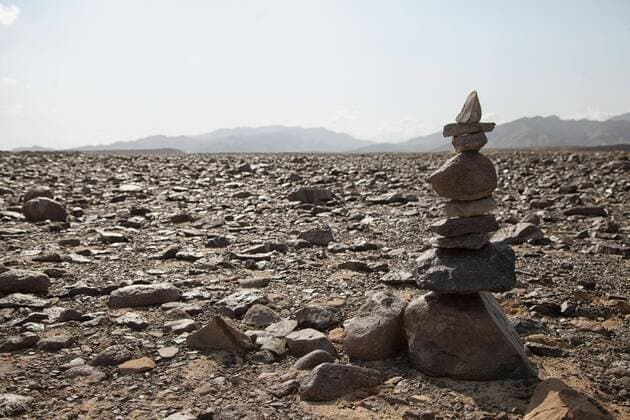 Steinmännchen in der Steinwüste, Danakilwüste, Äthiopien, Afrika Copyright: imageBROKER/LarsxSchreiber ibxlsc04651178.jpg