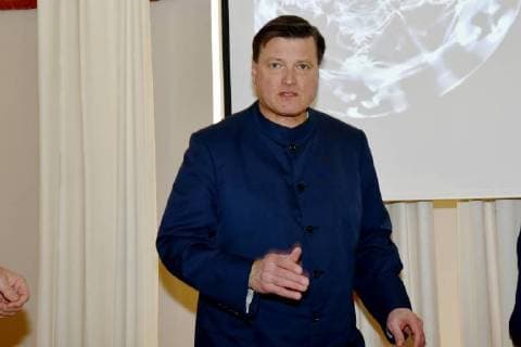 Christian Thielemann, Osterfestspiele 2019, Pressekonferenz, Hotel Sacher, Salzburg, *** Christian Thielemann Easter Festival 2019 Press Conference Hotel Sacher Salzburg