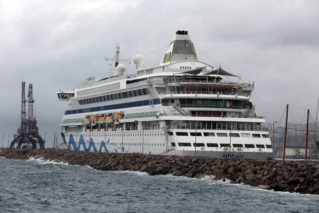 Cruise ship AIDAaura 31.03.2018., Rijeka, Croatia - Cruiser AIDAaura arrived at Port of Rijeka  GoranxKovacic PIXSELL