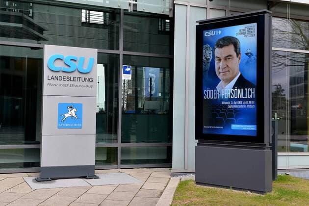 CSU Landeszentrale am 31.03.2018 in München Die CSU Landeszentrale Bayern befindet sich im Franz Josef Strauss-Haus in München