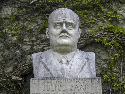 Büste Staatsvertragskanzler Julius Raab, Österreich, NIederösterreich, Mostviertel Copyright: xKTHx ALLAT931174