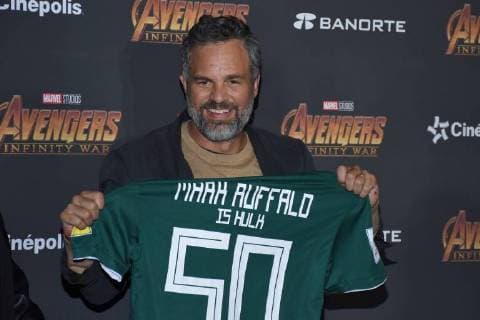 Avengers: Infinity War Pressetermin in Mexiko-Stadt April 5, 2018 - Mexico City, Mexico - Actor Mark Ruffalo is seen attending at black carpet of the film screening Event to promote Avengers: Infinity War At Cinepolis Parque Toreo on April 05, 2018 in Mexico City, Mexico Mexico City Mexico - ZUMAs197 20180405_zaa_s197_087 Copyright: xCarlosxTischlerx