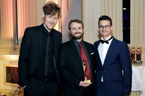 Gast, Boris Kunz und Florian Kamhuber bei der Romy 2018 Akademiepreisverleihung im Grand Hotel. Wien, 05.04.2018