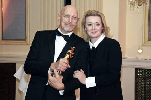Tomas Erhart und Petra Morze bei der Romy 2018 Akademiepreisverleihung im Grand Hotel. Wien, 05.04.2018