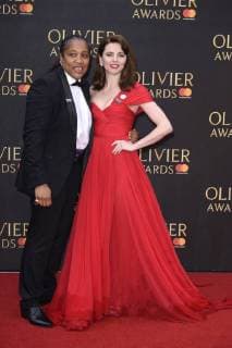 Marai Larasi und Ophelia Lovibond bei der Verleihung der Olivier Awards 2018 in der Royal Albert Hall. London, 08.04.2018 Marai Larasi, Ophelia Lovibond