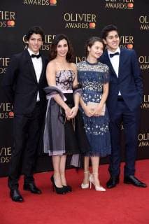 Tamara Rojo mit Begleitung bei der Verleihung der Olivier Awards 2018 in der Royal Albert Hall. London, 08.04.2018 Tamara Rojo mit Begleitung