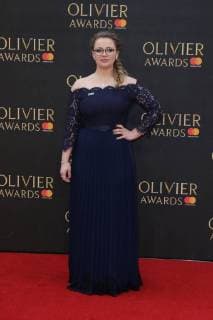 Carrie Hope Fletcher attends The Olivier Awards 2018 with Mastercard at Royal Albert Hall in London. APRIL 8th 2018  MESx18970