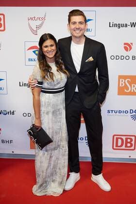 Steffi Brungs mit Freund Christian Wackert - Verleihung des 13.Victress Awards 2018 in Berlin am 09.04.2018. 13.Victress Awards Gala 2018