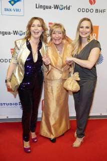 Bilder des Tages Tina Ruland, Heidi Hetzer und Regina Halmich - Verleihung des 13.Victress Awards 2018 in Berlin am 09.04.2018. 13.Victress Awards Gala 2018