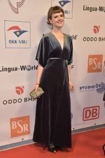 Marie Allen, Freundin von Gedeon Burkhard beim 13. Victress Award iGALA n der UDK ( Universitaet der Kuenste) in Berlin am 09.04.2018