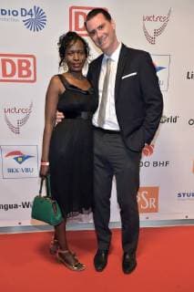Andrej Hermlin mit Ehefrau Joyce beim 13. Victress Award iGALA n der UDK ( Universitaet der Kuenste) in Berlin am 09.04.2018