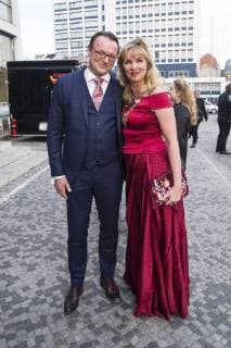 Nanna Kuckuck mit Ehemann Dirk Ullmann bei der 13. Verleihung der Victress Awards 2018 in der Universität der Künste. Berlin, 09.04.2018