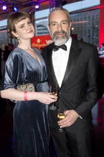 Gedeon Burkhard mit Mary Ellen bei der 13. Verleihung der Victress Awards 2018 in der Universität der Künste. Berlin, 09.04.2018