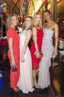 Kerstin Linnartz, Eva Imhof, Tanja Bülter und Annabelle Mandeng bei der 13. Verleihung der Victress Awards 2018 in der Universität der Künste. Berlin, 09.04.2018