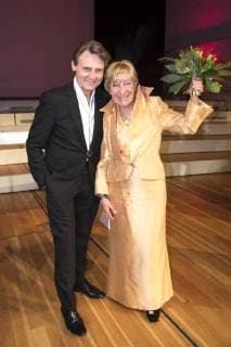 Wolfgang Bahro und Heidi Hetzer bei der 13. Verleihung der Victress Awards 2018 in der Universität der Künste. Berlin, 09.04.2018