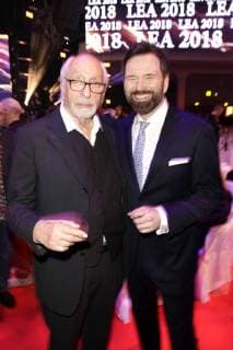 Karl Dall und Olver Nommsen bei der 13. Verleihung des PRG Live Entertainment Award in der Festhalle Frankfurt. Frankfurt am Main, 09.04.2018