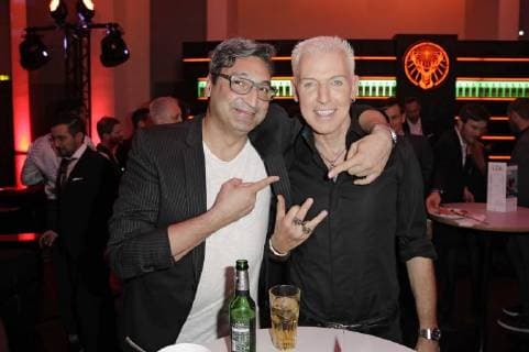 Mousse T. und H.P. Baxxter bei der 13. Verleihung des PRG Live Entertainment Award in der Festhalle Frankfurt. Frankfurt am Main, 09.04.2018