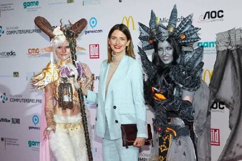 Eva Padberg, Deutschen Computerspielpreis 2018 im Kohlebunker & Kesselhaus in Muenchen am 10.04.2018