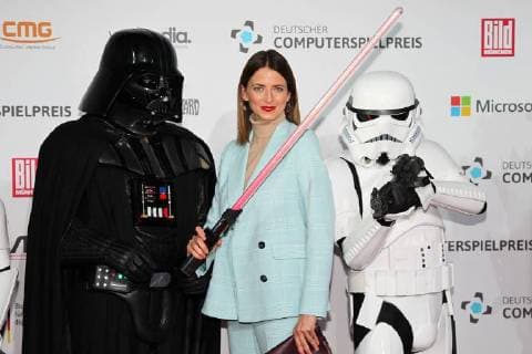 Eva Padberg, Deutschen Computerspielpreis 2018 im Kohlebunker & Kesselhaus in Muenchen am 10.04.2018