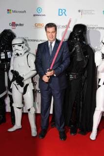 Bilder des Tages Dr.Markus Soeder (Bayerischer Ministerpraesident), Deutschen Computerspielpreis 2018 im Kohlebunker & Kesselhaus in Muenchen am 10.04.2018