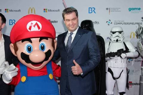 Dr.Markus Soeder (Bayerischer Ministerpraesident), Deutschen Computerspielpreis 2018 im Kohlebunker & Kesselhaus in Muenchen am 10.04.2018