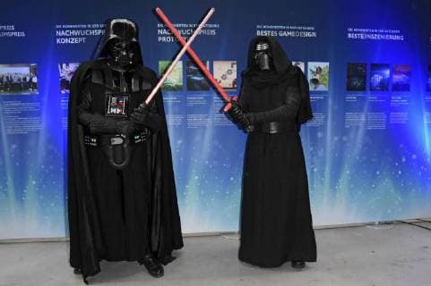 Cosplayer bei der Verleihung des Deutschen Computerspielpreises 2018 im Kesselhaus. München, 10.04.2018