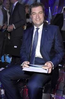 Markus Söder bei der Verleihung des Deutschen Computerspielpreises 2018 im Kesselhaus. München, 10.04.2018