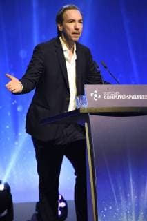 Olli Schulz bei der Verleihung des Deutschen Computerspielpreises 2018 im Kesselhaus. München, 10.04.2018