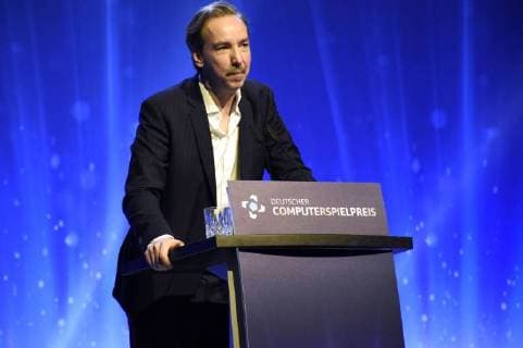 Olli Schulz bei der Verleihung des Deutschen Computerspielpreises 2018 im Kesselhaus. München, 10.04.2018