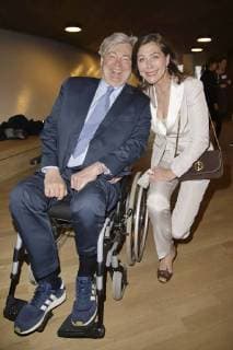 Matthias Prinz mit Ehefrau Alexandra von Rehlingen bei der Verleihung des Nannen Preises 2018 in der Elbphilharmonie. Hamburg, 11.04.2018