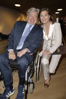 Matthias Prinz mit Ehefrau Alexandra von Rehlingen bei der Verleihung des Nannen Preises 2018 in der Elbphilharmonie. Hamburg, 11.04.2018