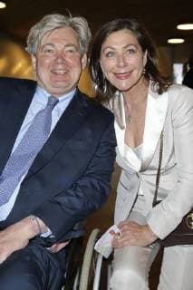 Matthias Prinz mit Ehefrau Alexandra von Rehlingen bei der Verleihung des Nannen Preises 2018 in der Elbphilharmonie. Hamburg, 11.04.2018