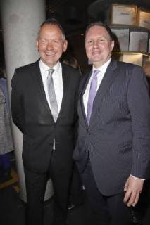 Lutz Marmor und Carsten Brosda bei der Verleihung des Nannen Preises 2018 in der Elbphilharmonie. Hamburg, 11.04.2018